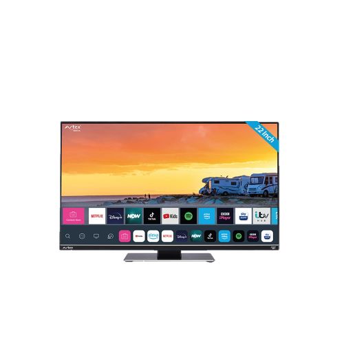 Avtex W-215TS 22 Inch 12 volt LED SMART TV met DVB-T2/S2 voorzijde