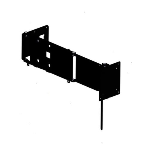 Caratec CFW-305S Vergrendelbare 2 arm TV Beugel Zwart uitgeklapt