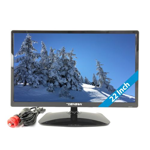 Denson 22 Inch LED TV DEN22TVSLIM-MT-12 volt camper TV- voorzijde Denson 22 Inch LED TV DEN22TVSLIM-MT-12 volt camper TV- voorzijde