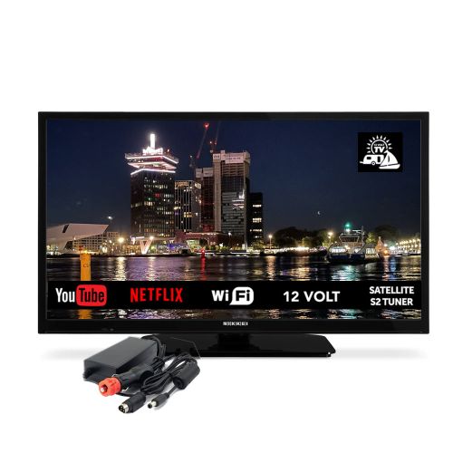 Nikkei Mobile 12 volt 24 inch Smart TV met Gratis Stabilisator t.w.v. 49,95