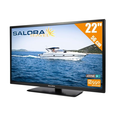 Salora Travel 12 volt LED HD TV 22 Inch met DVB-T/T2 en DVB-S/S2 Tuner / FastScan Salora Travel 12 volt LED HD TV 22 Inch met DVB-T/T2 en DVB-S/S2 Tuner / FastScan
