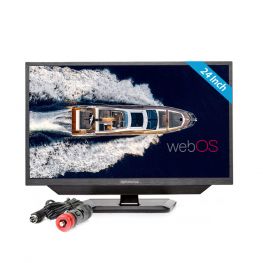 Alphatronics SLA-24DSBWI 24 Inch 12 volt LED Smart TV + WebOs, DVD Soundbar 