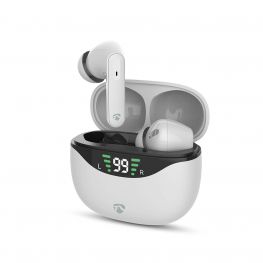 Draadloze Oordopjes Wit Active Noice Cancelling Bluetooth 5.3