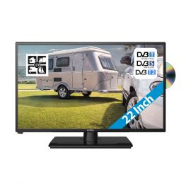 Enox 12-30 volt Full HD LED TV LL-0322ST2 22 Inch met DVD, DVB-T/T2 en DVB-S/S2 en Fastscan.