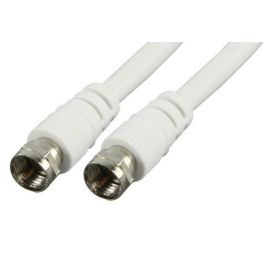 Antennekabel Wit 75 Ohm met F- Connectoren