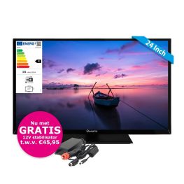 Quantis 24 Inch 12 Volt Google SMART LED TV Nu met GRATIS Stabilisator